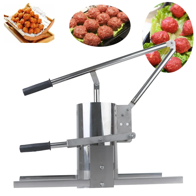 Thương Mại Phổ Biến Tay Áp Cá Bóng Máy/Hướng Dẫn Sử Dụng Rau Củ Quả Bóng Máy Đùn Bằng Tay Thịt Viên Máy