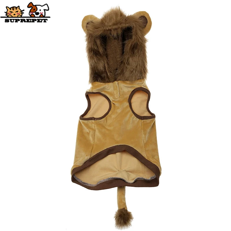 Imagem -04 - Preupet Bonito Cão de Estimação Roupas para Bulldog Francês Cosplay Leão Cão Gato Traje Moda Cachorro Roupas Cão dos Desenhos Animados Cão Pug