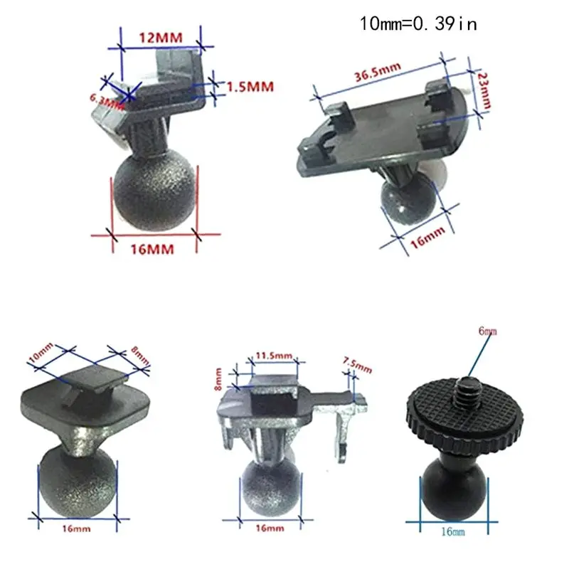 كوب شفط للسيارة ، حامل كاميرا ، مسجل فيديو السيارة على الزجاج الأمامي ، 5 أنواع