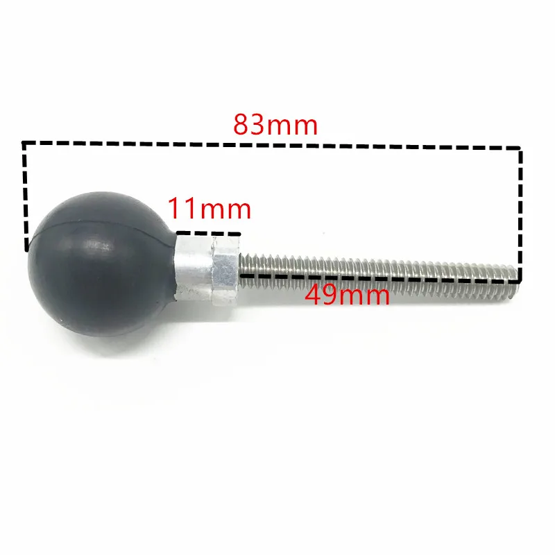 Nhiệm Vụ nặng Nề Nhôm Hợp Kim Ổ Cắm Đôi Cánh Tay với 1 inch Bóng