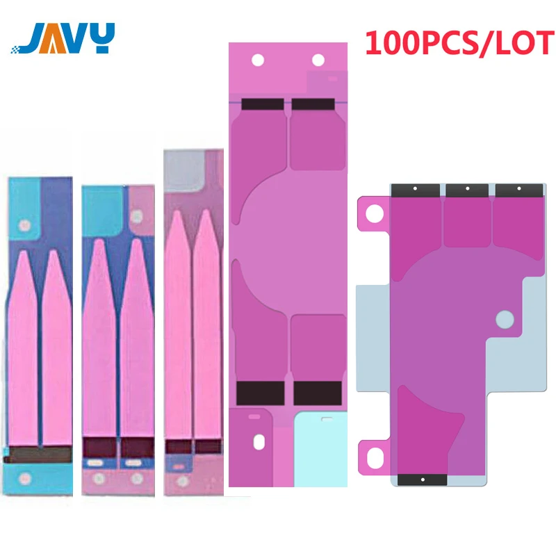 100pcs Battery Sticker For iPhone 15 14 13 12 11 X XS XR Pro Max Mini 7 8 6 6S Plus 3M Adhesive Double Tape Pull Trip Grue