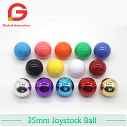 Cabezal de bola superior chapado redondo para SANWA Joystick Arcade Game Handle Reemplazo, Rocker Ball Head, Pandora Game Console, 35mm