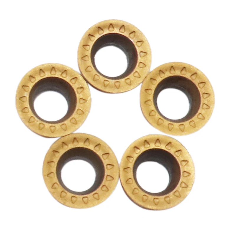 RPMT10T3MOE UE6020 50 قطعة كربيد إدراج RPMT طحن شفرة التصنيع باستخدام الحاسب الآلي الميكانيكية مخرطة المعادن تحول أداة القاطع آلة القطع