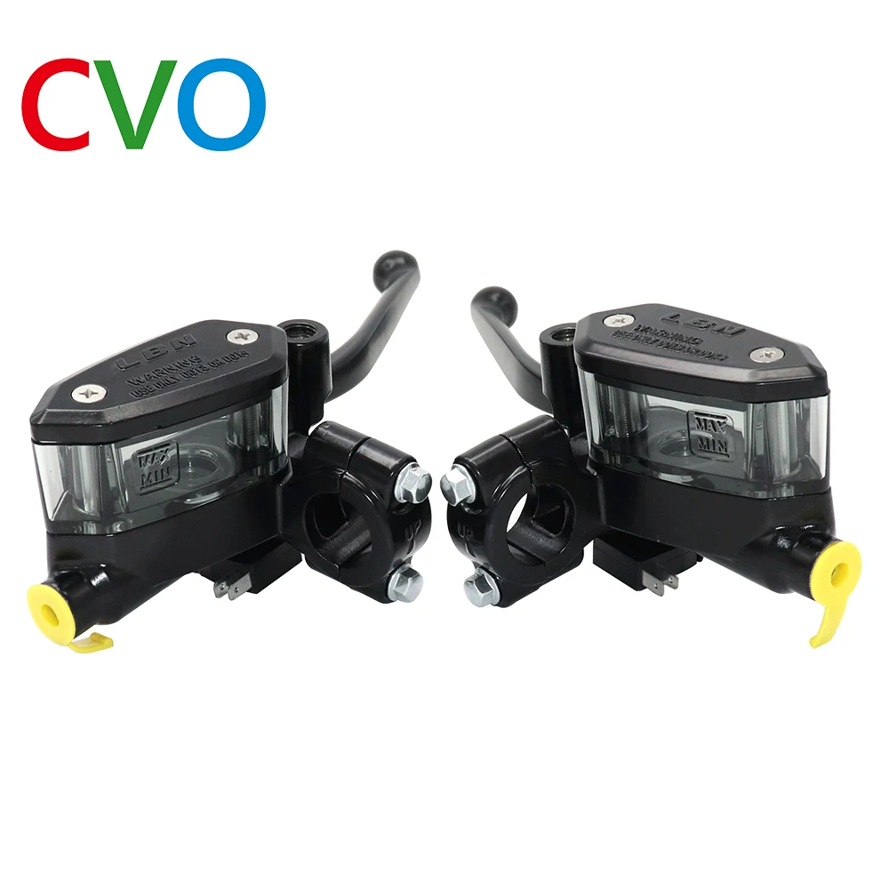 CVO 7/8 22cm Motorcycle Handlebar Lever Master Cylinder Levers Hydraulic Brake Pump Clutch Handle Reservoir Set For HONDA Yamaha