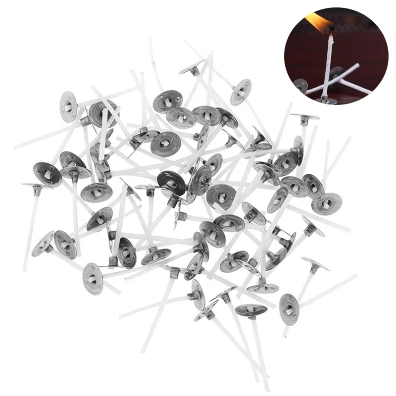 50/100pcs 2.5-20CM Docht Kerzendocht Flachdocht Runddocht llampe Kerze llampendocht