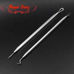 2pcs/set new developed fly tying bodkins tools kit straight tip&hooked tip assorted 304 stainless steel material fly tying tools