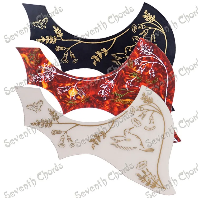 1 Pcs Left Handed Hummingbird Flower Decorative pattern Acoustic Guitar Pickguard Pick Guard Anti-scratch Plate