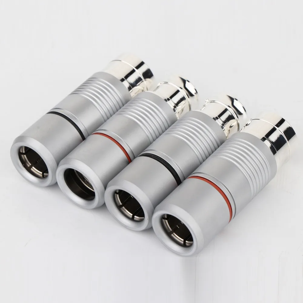 Hi-End Voodoo Silver Plated Tellurium Copper XLR Plug Male Female XLR Connector Audio XLR balance Plug Connector For DIY Cable