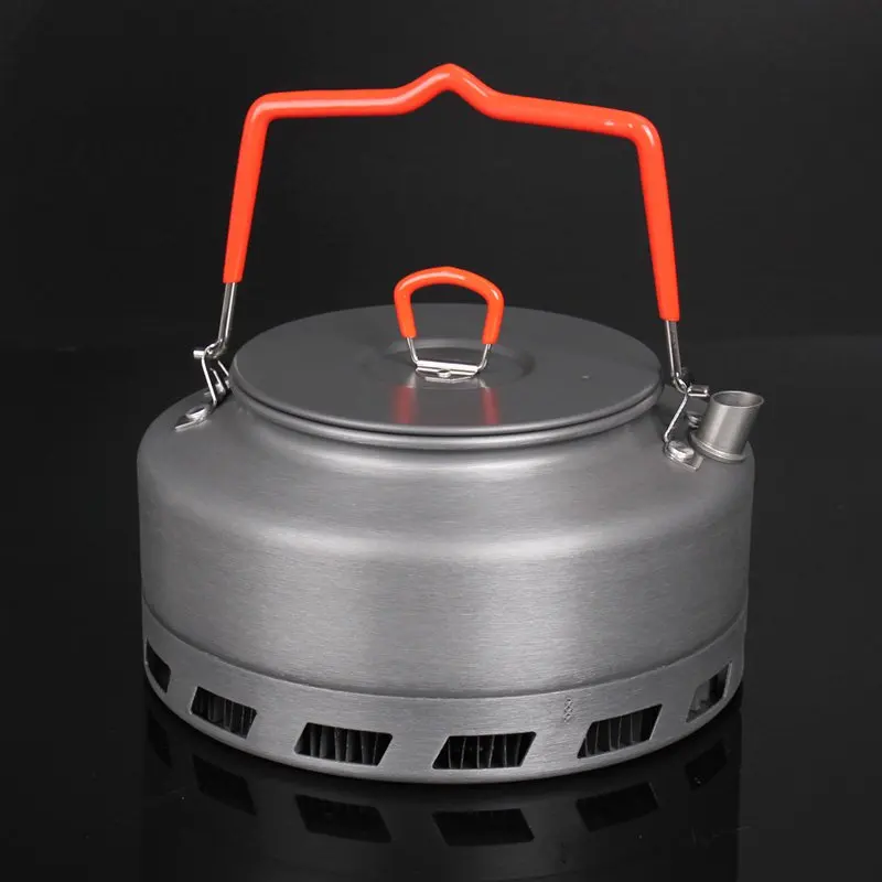 High Quality 1.1L/1.6L Outdoor Kettle Portable Tea Camping Supplies Wild Boiling Teapot Portable Energy Saving