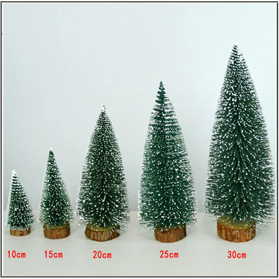 

little Christmas Tree 10 15 20 25 30 35 40cm Mini Christmas tree decorations Creative Desktop ornaments stained with white cedar