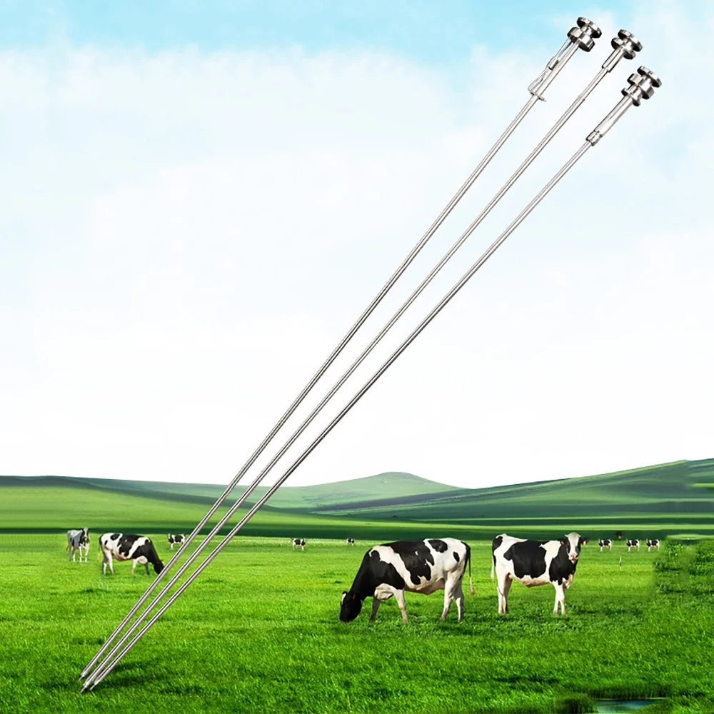 1PCS Cattle Cow Artificial Insemination Device 0.25ml 0.5ml Universal Stainless Steel Tube Needle Ranch Farming Veterinary Tools