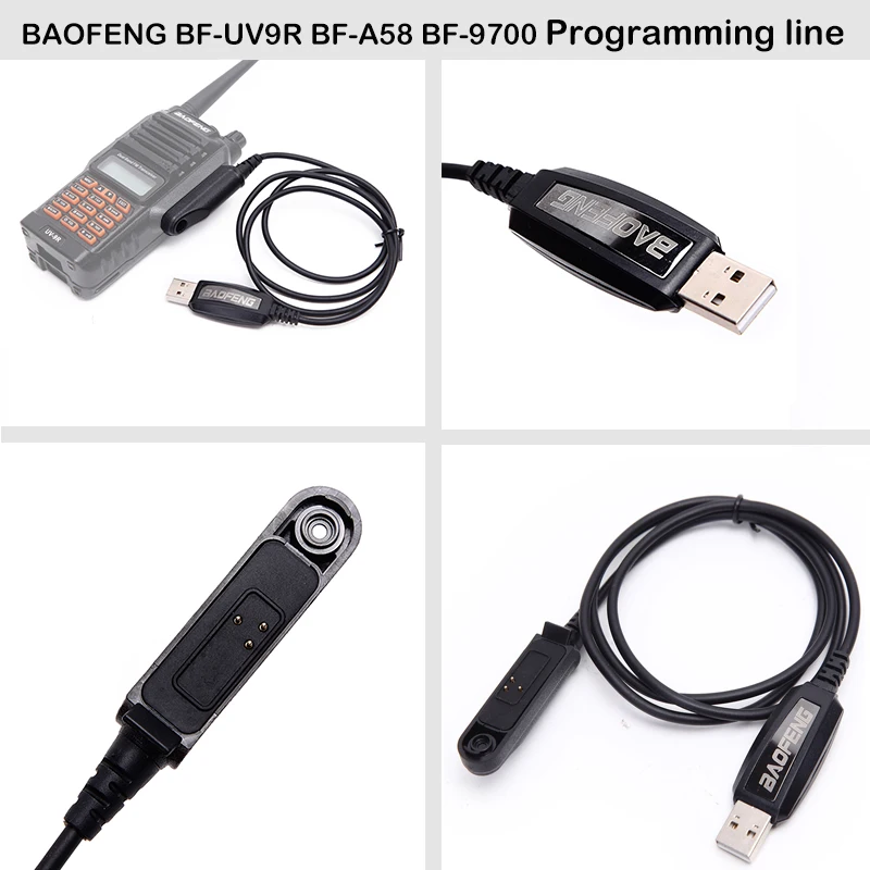 USB Programming line For Baofeng Walkie Talkie UV5R BF-888S BF-T1 9Rplus DM1701 UV3R HYT Radio For TC320 TC500S Zastone M7 line