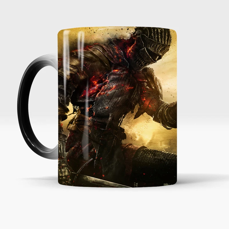 Dark Souls Color Changing Mug Hot Cold Heat Temperature Sensitive Mug Coffee Tea Mug Cup