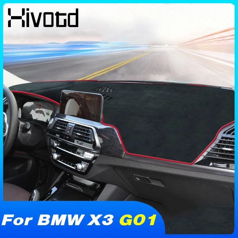 Dashboard Mat Light-Proof Anti-Slip Dustproof Pad Interior Protection Accessories Anti-UV Cover Car Carpet For BMW X3 G01 2021