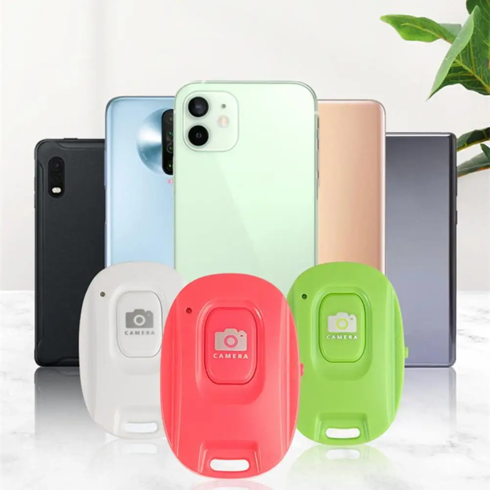 Portable Wireless Bluetooth Remote Control Single Button Selfie Camera Shutter