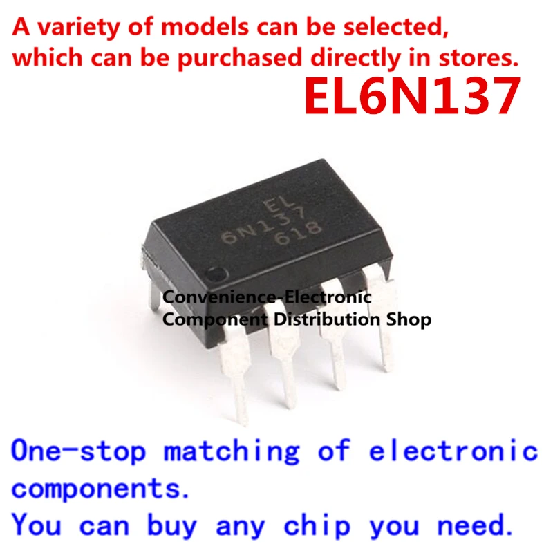 10PCS/PACK 6N137S SOP8 DIP-8 6N137SD EL6N137S 6N137 SOP-8 SMD new and original IC High-speed isolated optocoupler logic output