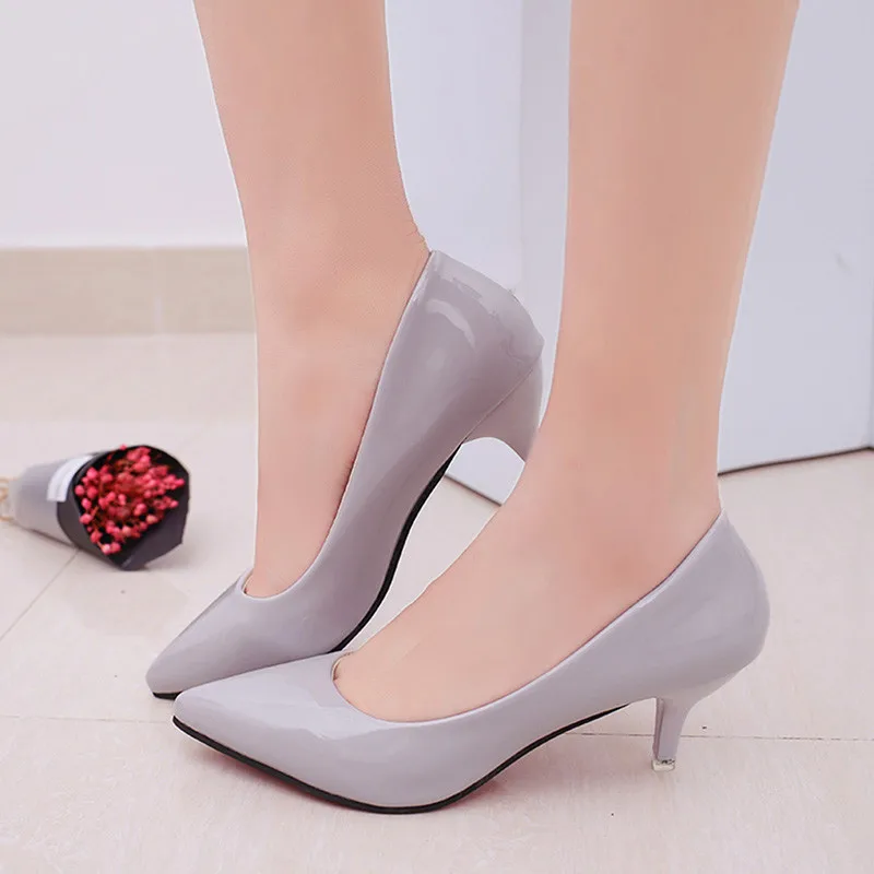 New Fashion Nude Hallow Mouth Sexy Fashion Women Shoes Office High Heels Casual Shoes For Elegant Ladies Female Pumps