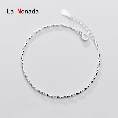 La Monada 클래식 실버 팔찌, 925 여성용 주얼리, 스페셜 체인, 미니멀리스트 스털링 실버, 트렌디 패션  Best5