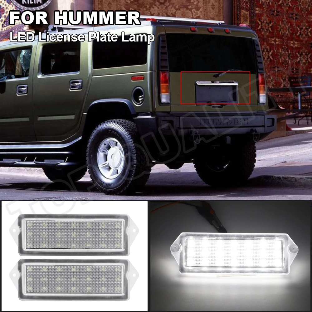 

2Pcs LED License Plate Light Number Lamp For Hummer H2 2003-2007 For Cadillac Deville 1994-1999 For Cadillac Seville 1998-2004