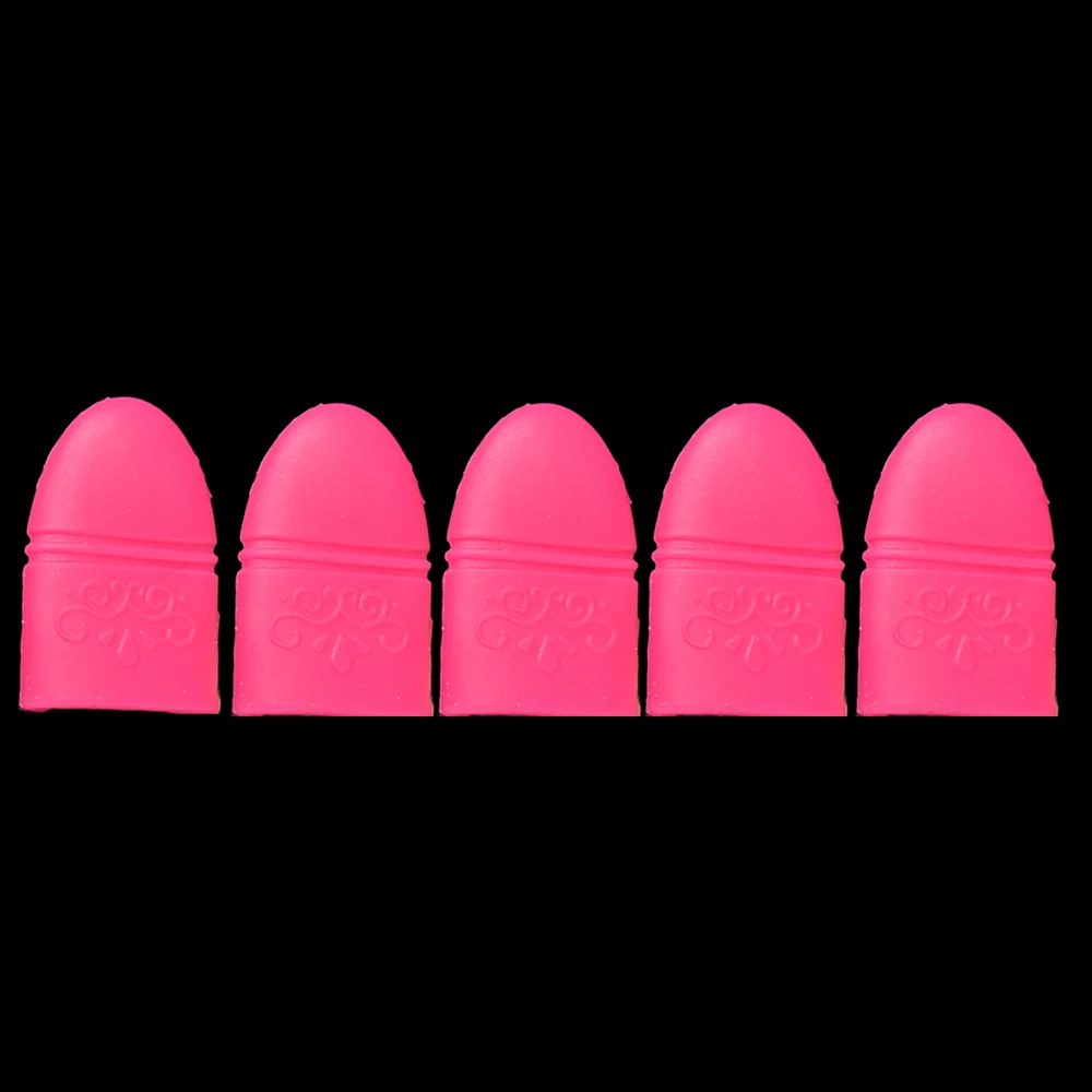 5pcs UV Gel Polish Remover Wrap Silicone Plastic Soak Off Cap Clip Manicure Cleaning Varnish Nail Art Tool Reuseable Nail Tools