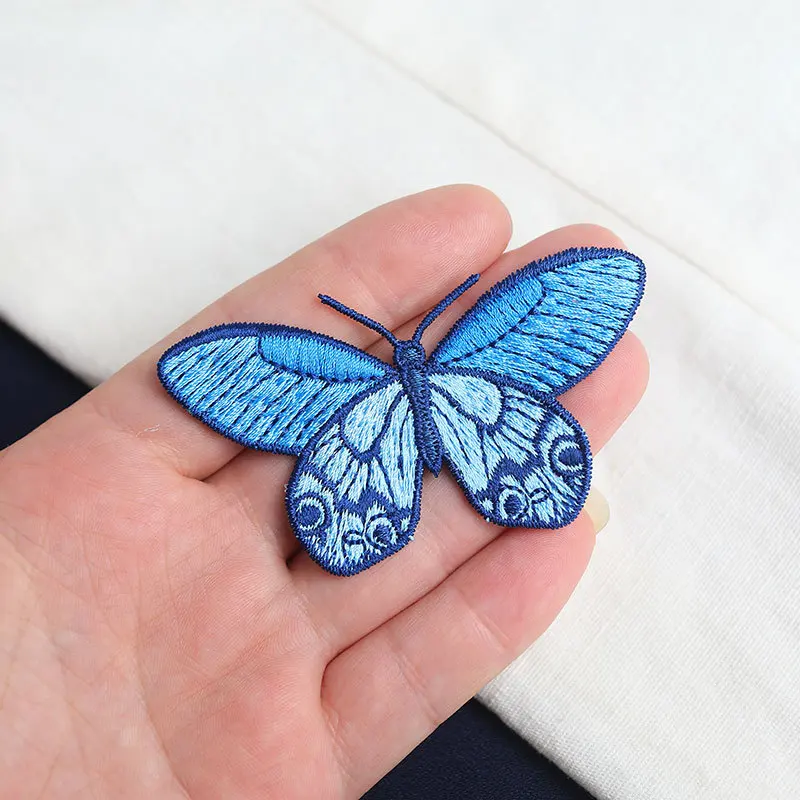 Embroidery Butterfly Patches for Clothes Applique Sew On Applique Clothing Sticker DIY Accessories