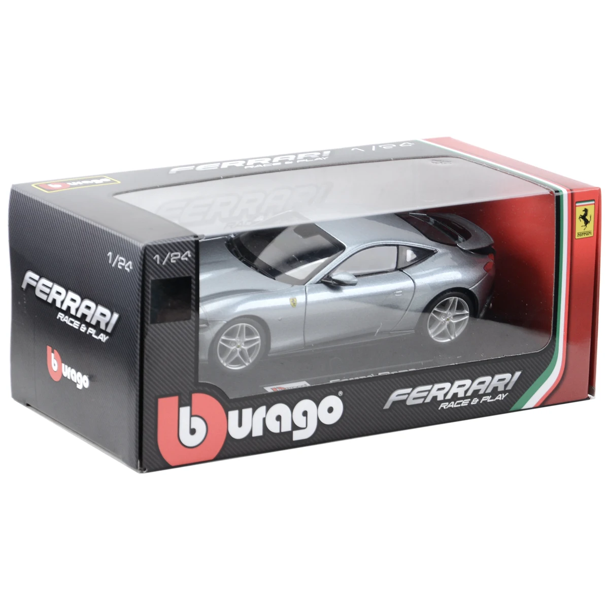 Bburago 1:24 Ferrari Roma Grey Sports Car Static Die Cast Vehicles Collectible Model Car Toys