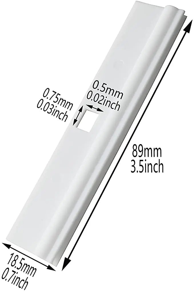 10 قطعة الستار الرأسي فيلم معلق بسيط ، شماعة أعمى عمودي ، مشبك إصلاح الستار الرأسي ، شفرة إصلاح أعمى عمودي #5