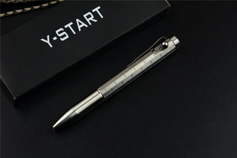 Y-START Tactical Pen Titanium Alloy Handle for Office Outdoor Defense EDC Tools for Writing Self-defense