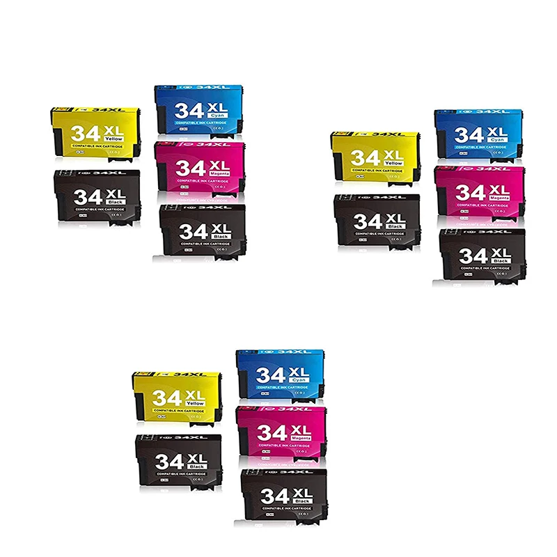 cartuchos de tinta 34xl e 34 xl compativel com impressora epson casual wf3720 wf3725 01