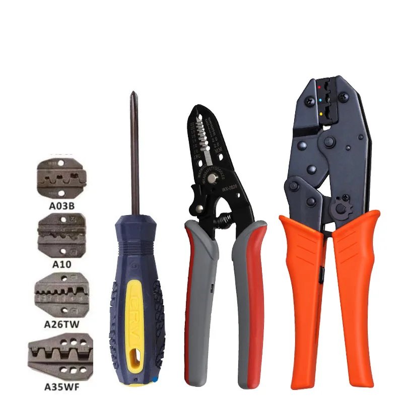 8PCS Multitool Crimping pliers Set For Insulated/non Insulated terminal Crimper Wire Stripper Tools Kit