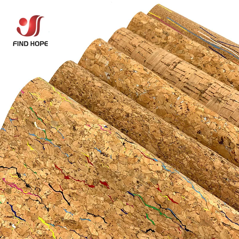 Natural Cork Leather Fabric Wood Grain Cloth Soft Material for Background Shoes Handbag Decor Crafts 20*30cm/120cm