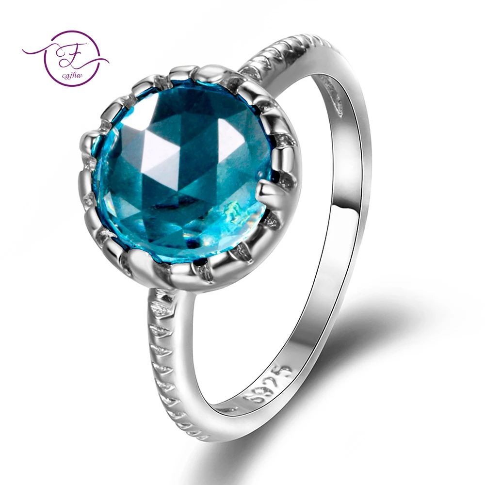 New Arrival 8x8MM Charm chalcedony 925 Rings Colorful Engagement Wedding Party Women's Silver Jewelry Accessories Wholesale