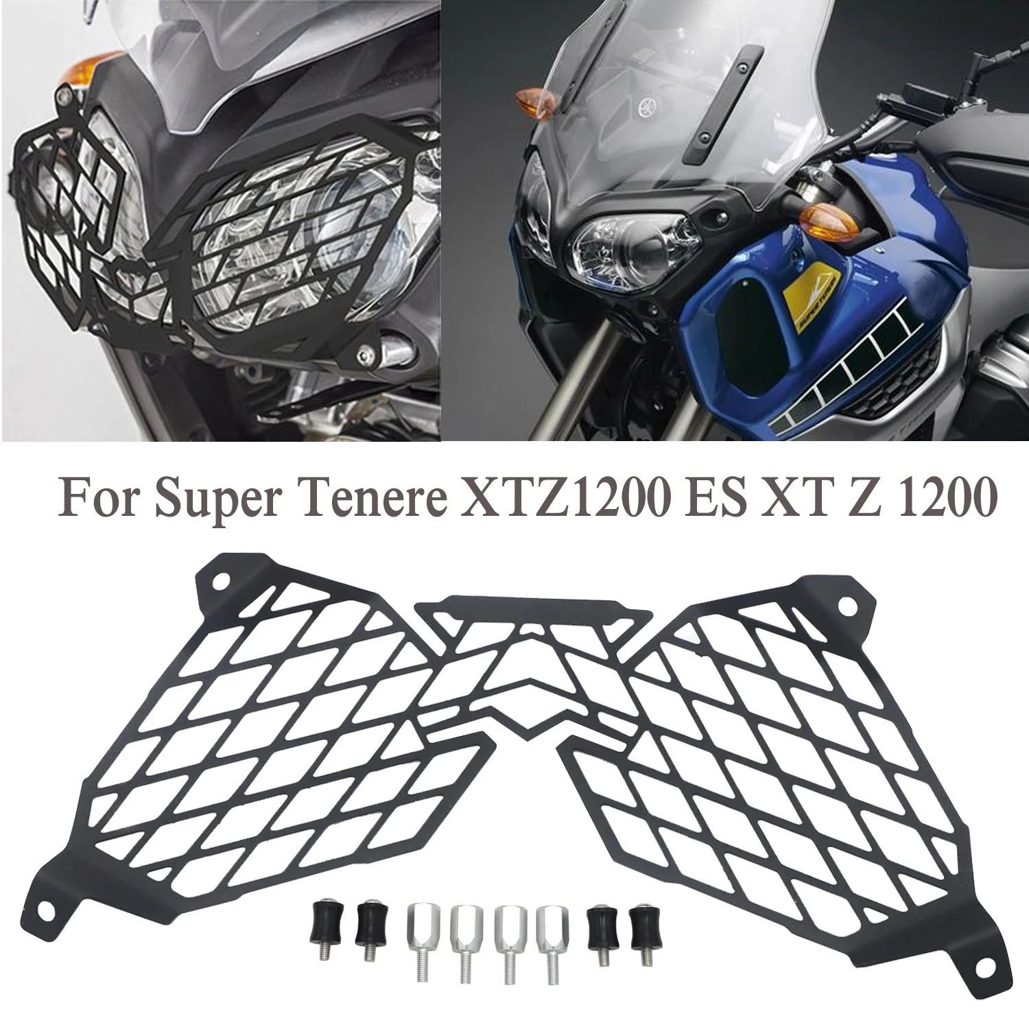 Headlight Head Lamp Light Grille Guard Cover Protector For Yamaha XT1200Z XT 1200 Z Super Tenere XTZ1200 ES XT Z 1200