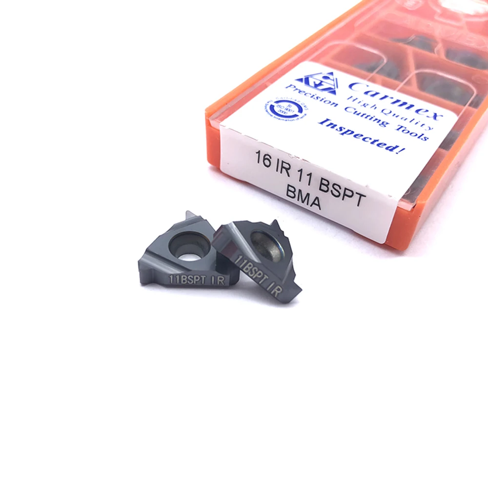 10PCS 16ER 16IR 11 14 19 BSPT BMA tungsten carbide blade CNC machining turning tool