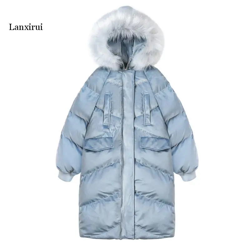 

Jacket Women Chic Winter Long Warm Woman Parkas Coat Femlae Autumn Jackets Women's Clothing Kurtka Zimowa Damska