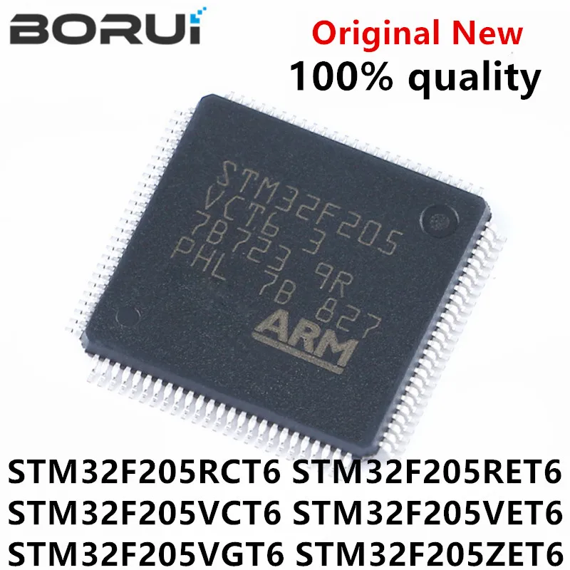 1pcs/lot STM32F205RCT6 STM32F205RET6 STM32F205VCT6 STM32F205VET6 STM32F205VGT6 STM32F205ZET6 QFP-64 In Stock