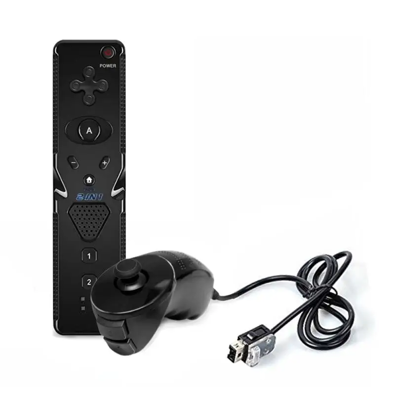 Controle Remoto para Wii Gamepad, Built-in Motion Plus, Capa de Silicone, Alça de Mão, Comando, Novo, 1PC