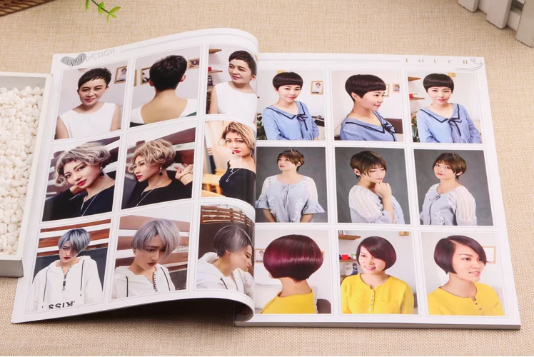 Wanita Nyonya Gaya Rambut Buku Teks Rambut Pendek Rambut Pir Perm Rambut Mewarnai Rambut Model Asia Foto Tren Penata Rambut Majalah Buku Kecantikan