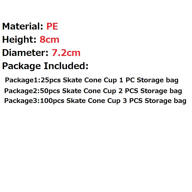 Sport Football Soccer Rugby Training Cones Cylinder Outdoor Obstacles For Roller Inline Skating Marker Cup with Storage Bag