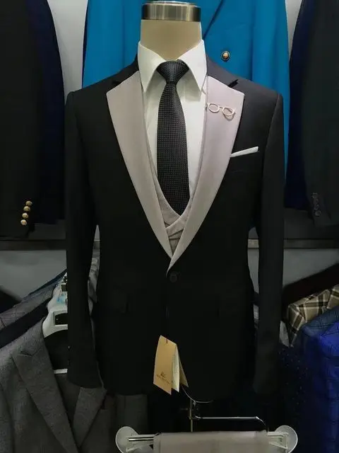 2022 Best Selling Groom Suit  For Men   One Button Best Man Suit Men Wedding Suits Custom Made