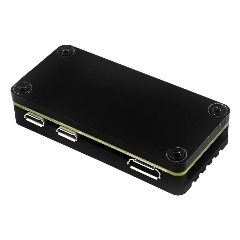 Raspberry Pi Zero 2 W Aluminum Case + Curved Pin Header or Straight Pin Passive Cooling Enclouse for Raspberry Pi Zero 2W