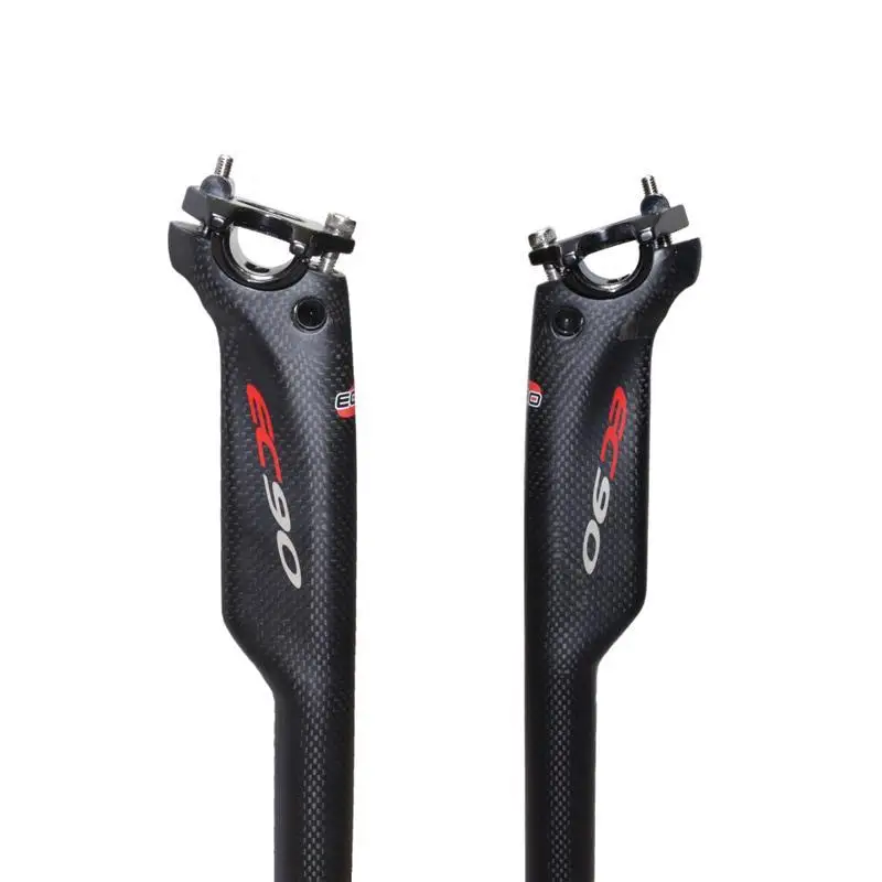EC90 sztyca rowerowa MTB/szosowa z włókna węglowego 3K uzwojenie karbonowa sztyca 27.2/30.8/31.6mm rura podsiodłowa części rowerowe