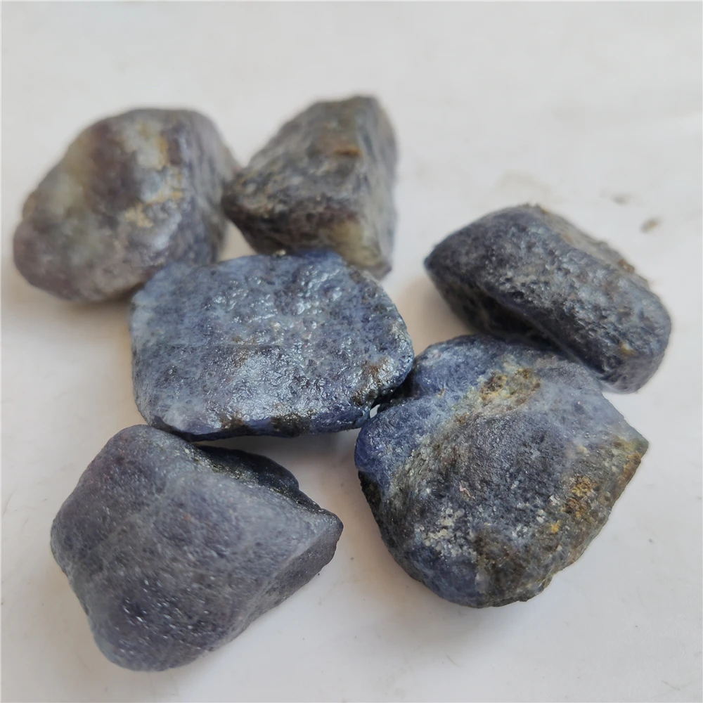 Natural Iolite Crystal Rough Minerals Specimen Gemstone Dark Blue Cordierite Rockstone Healing Decor