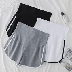 Shorts de barriga ajustável para grávidas, algodão fino, roupas de maternidade, casual para gravidez, roupa doméstica, verão 8347