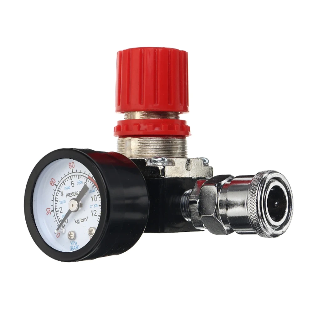 WENXING Mini Air Regulatorวาล์วเครื่องมือ1/4 "ความดันGaugeสำหรับสเปรย์ปืนโดยตรงRegulator Compressorเครื่อง