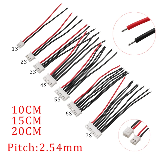 Lipoバッテリー充電器ケーブル,JST-XHコネクタ,JST-XH rc,1s,2s,3s,4s 