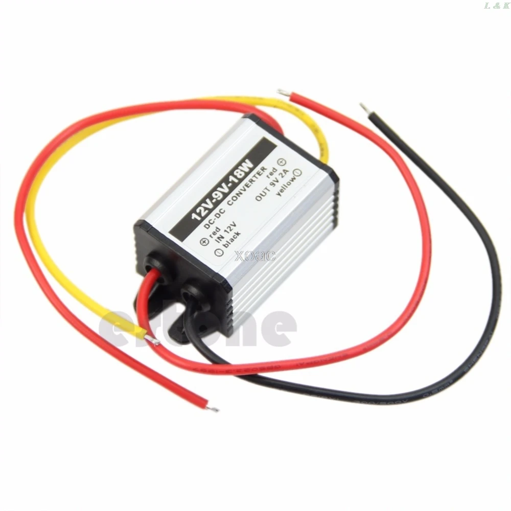 Waterproof DC to DC buck Converter 12V to 9V 18W Power Supply Module  M07 dropship