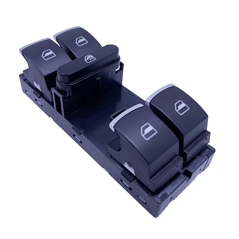 1Set Chrome Electric Power Master Window Switch For JJetta Golf MK5 MK6 GTIRabbit Passat B6 Tiguan 5ND 959 857 5ND 959 855