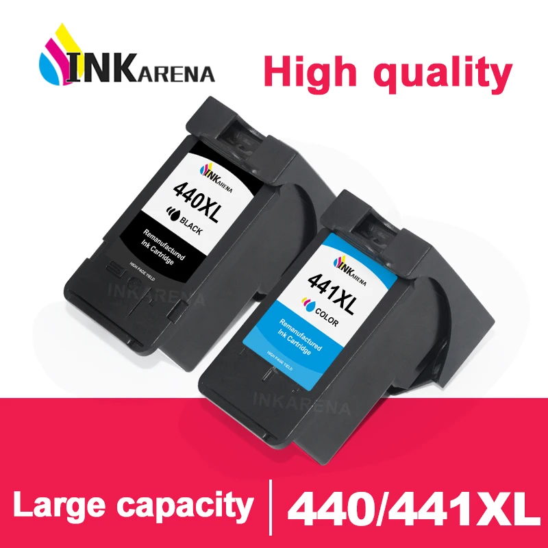 INKARENA Compatible Ink Cartridge PG440 CL441 For Canon PixmaMG3140 MG3540 MG3640 MG3640S MX438 MX518 MX378 TS5140 Printer