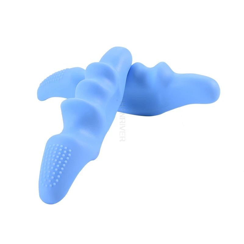 1pcs Silicone Thumb Massager Finger Massage Soft Acupressure Massager Bump Press Equipment Muscle Relaxation Fascial Massager